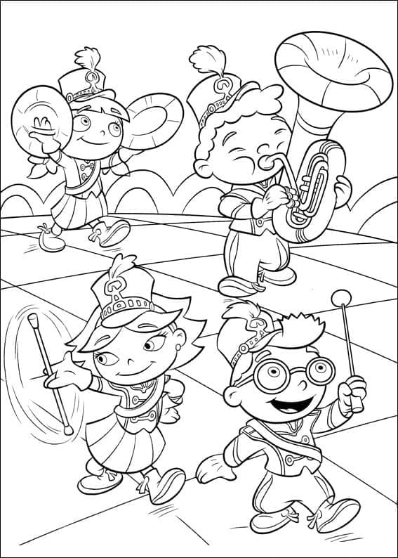 Les Petits Einstein Imprimable coloring page