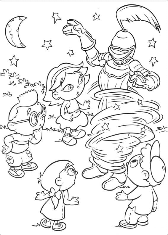 Les Petits Einstein coloring page