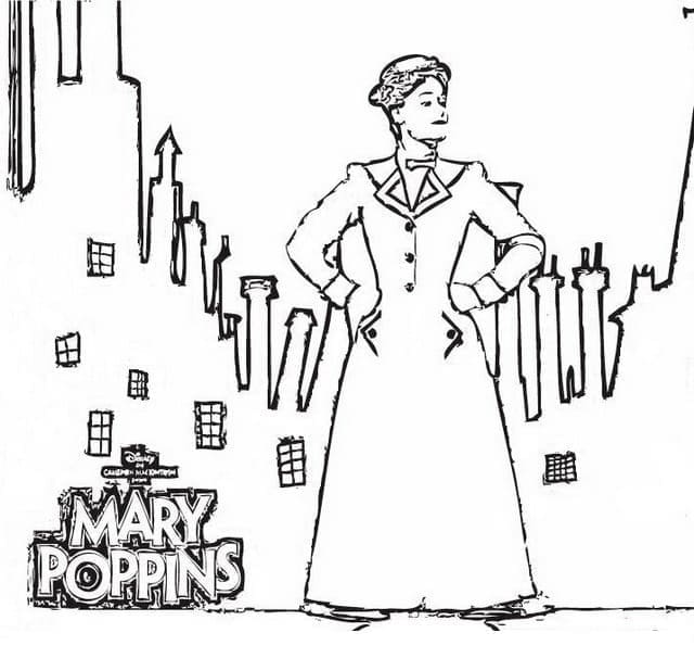 Coloriage Mary Poppins 3