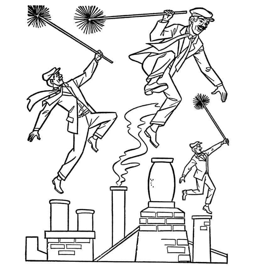 Mary Poppins Pour Enfants coloring page