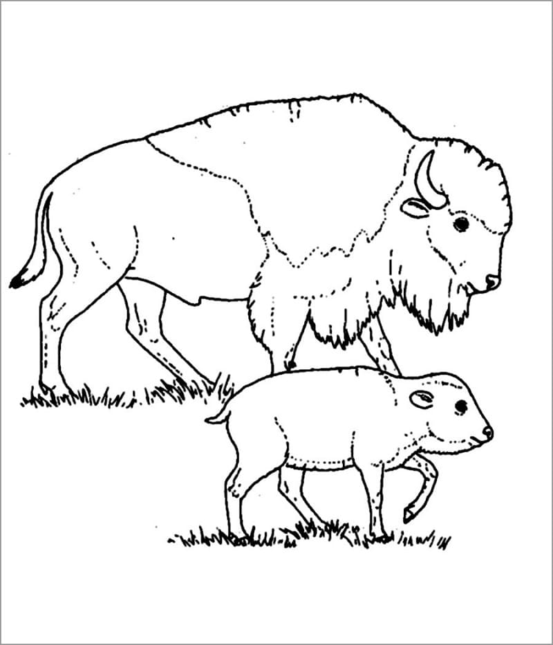 Mère et Bébé Nison coloring page