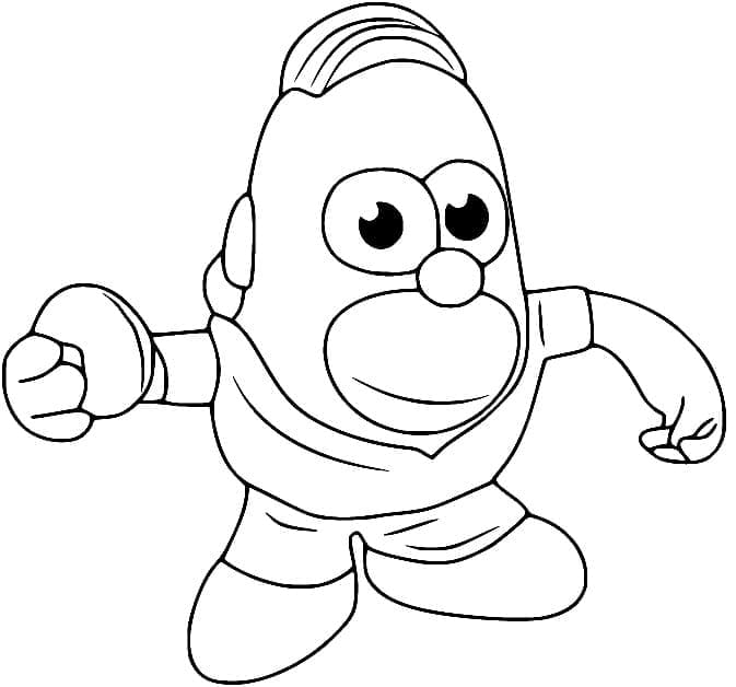 Monsieur Patate Simpson coloring page