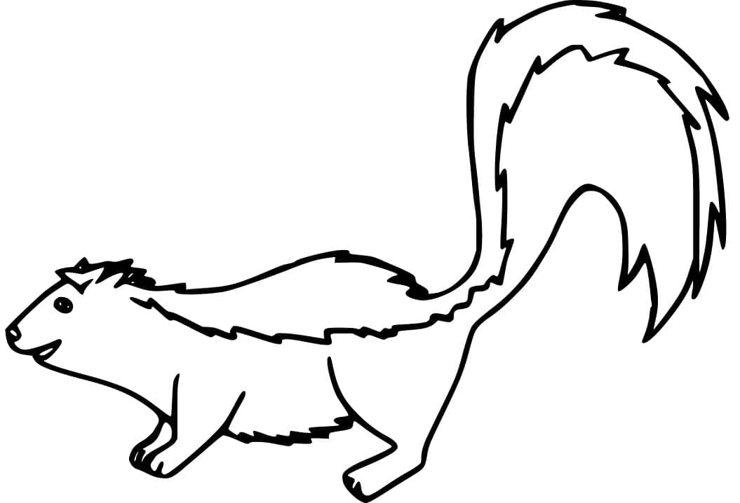 Mouffette Normale coloring page