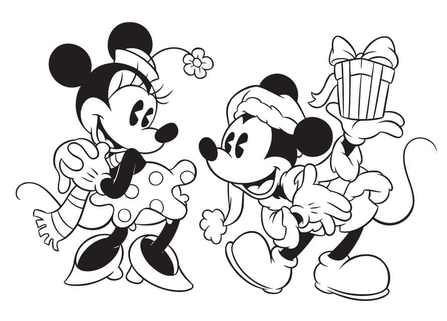 Coloriage Noël Disney Imprimable