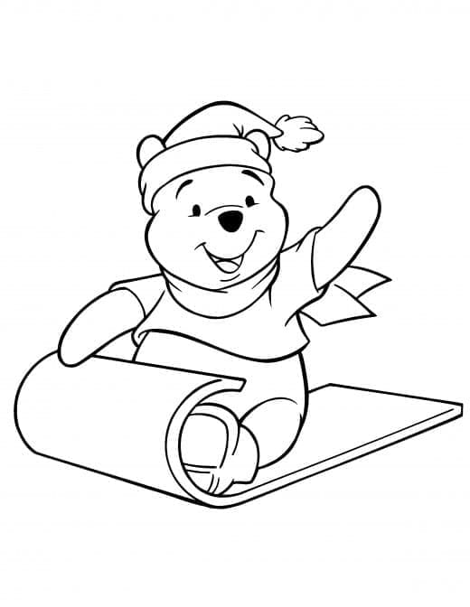 Noël Disney Pooh coloring page