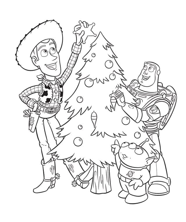 Noël Disney Toy Story coloring page