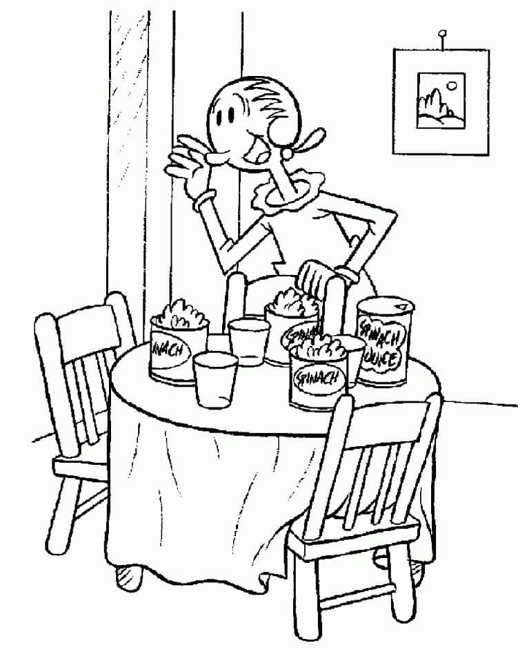 Olive Oyl coloring page