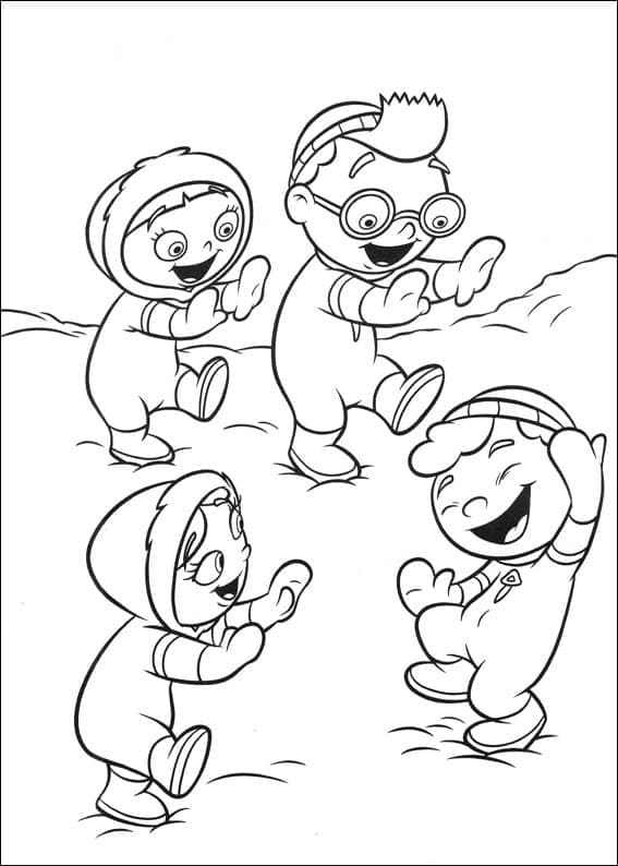 Personnages de Petits Einstein coloring page