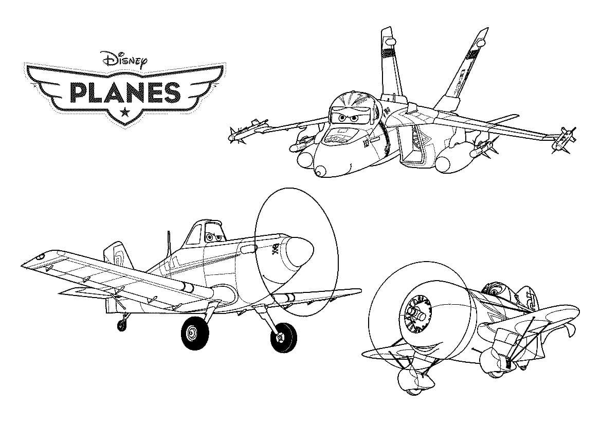 Personnages de Planes coloring page