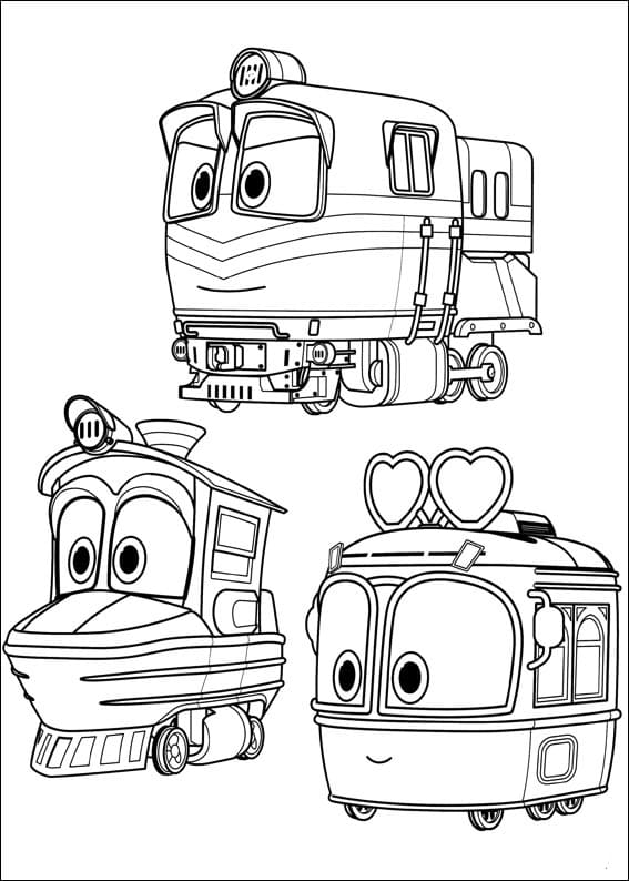 Personnages de Robot Trains coloring page
