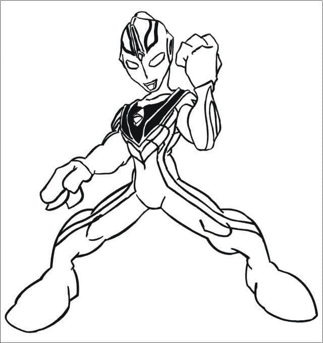Petit Ultraman coloring page
