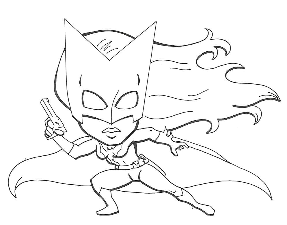 Petite Batgirl coloring page