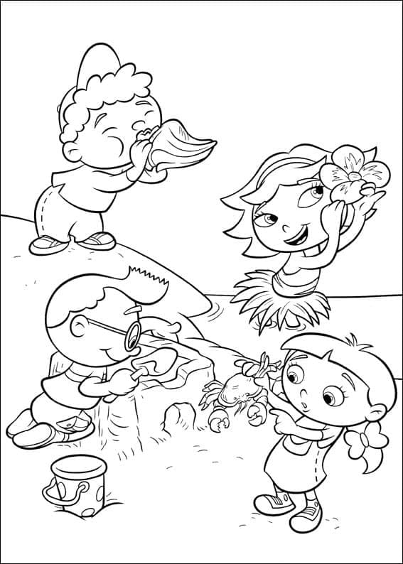 Petits Einstein 3 coloring page