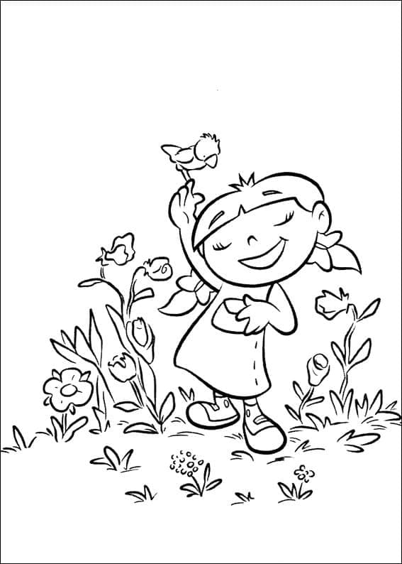 Petits Einstein Annie coloring page