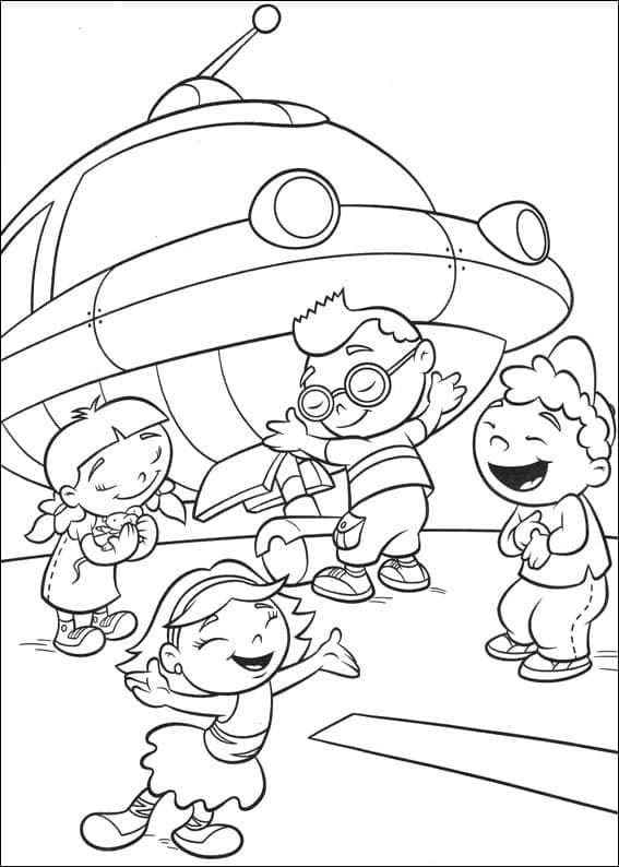 Petits Einstein Pour Enfants coloring page
