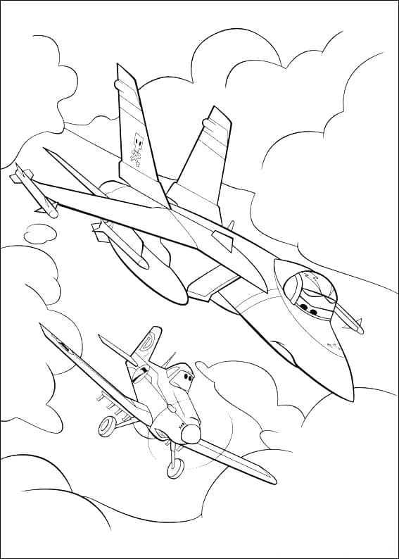 Planes Imprimable coloring page