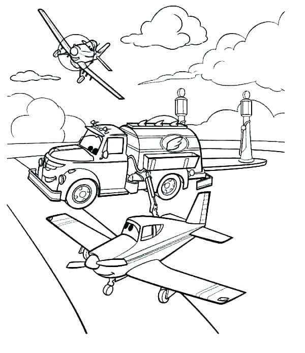 Planes Pour Enfants coloring page