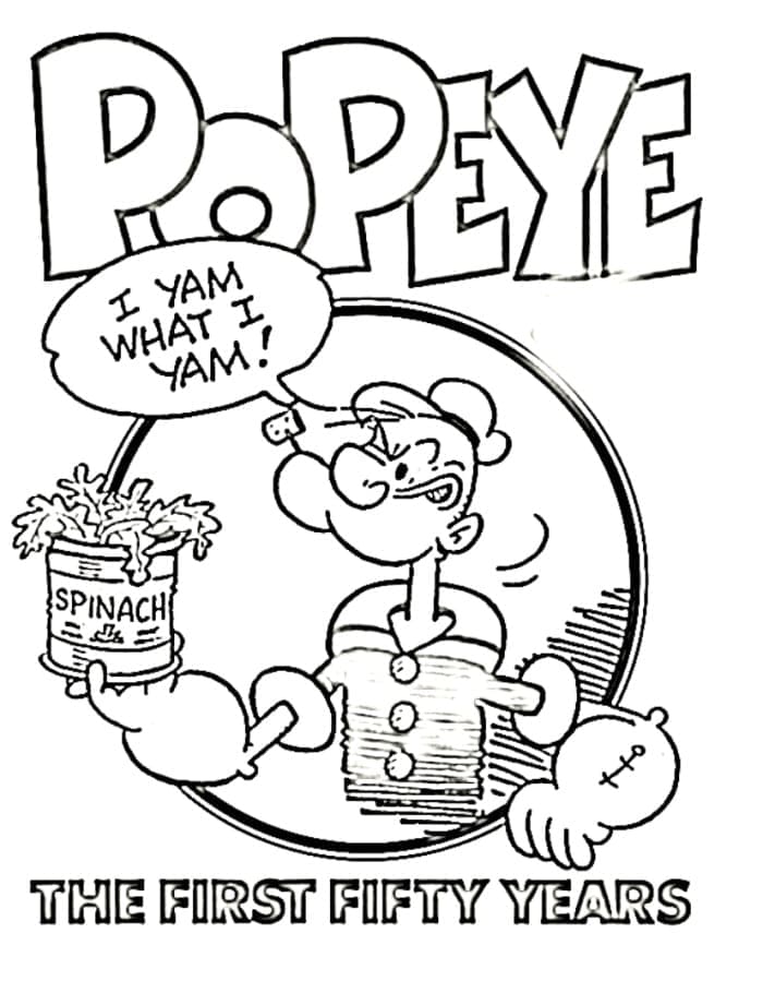 Popeye Gratuit coloring page