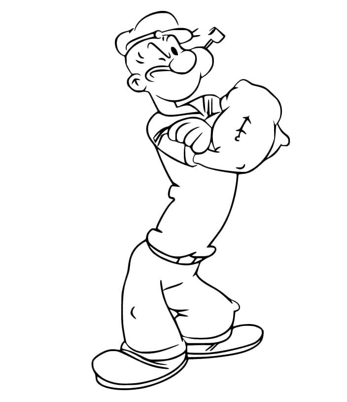 Popeye le Marin coloring page