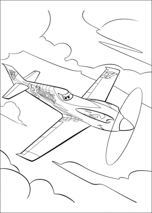 Ripslinger de Planes coloring page