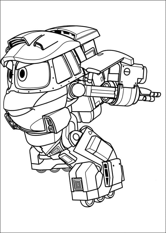 Robot Trains Kay coloring page