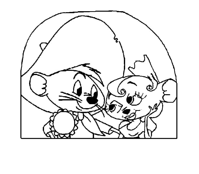 Speedy Gonzales Amoureux coloring page