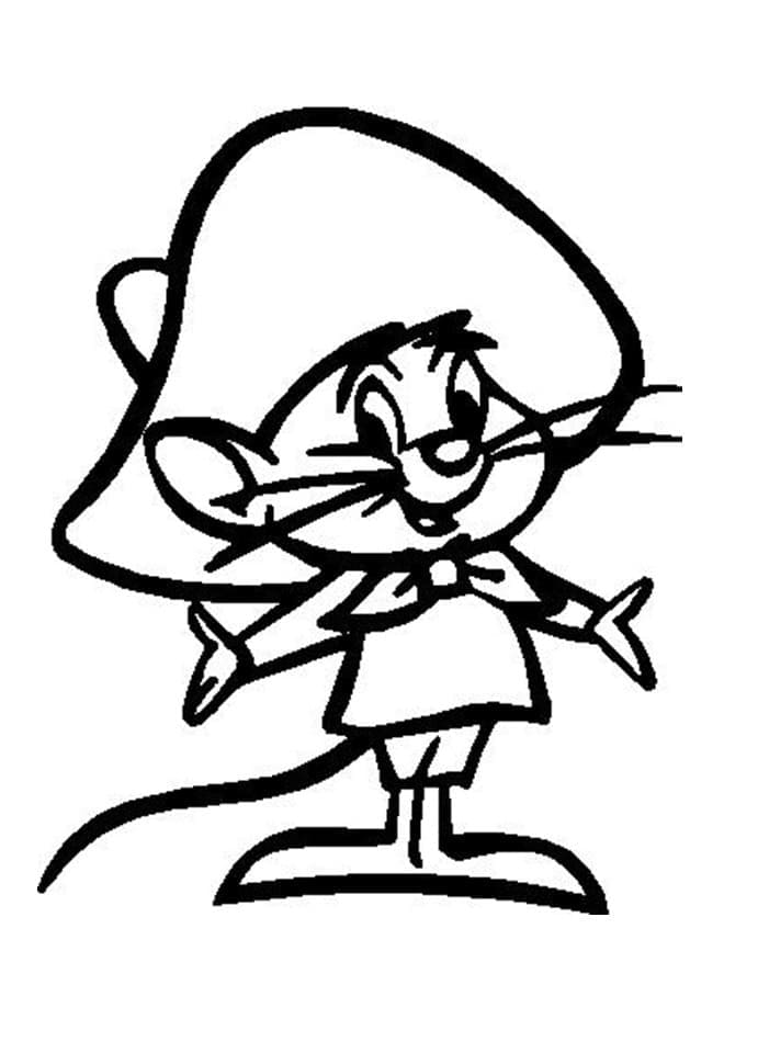 Speedy Gonzales Imprimable coloring page