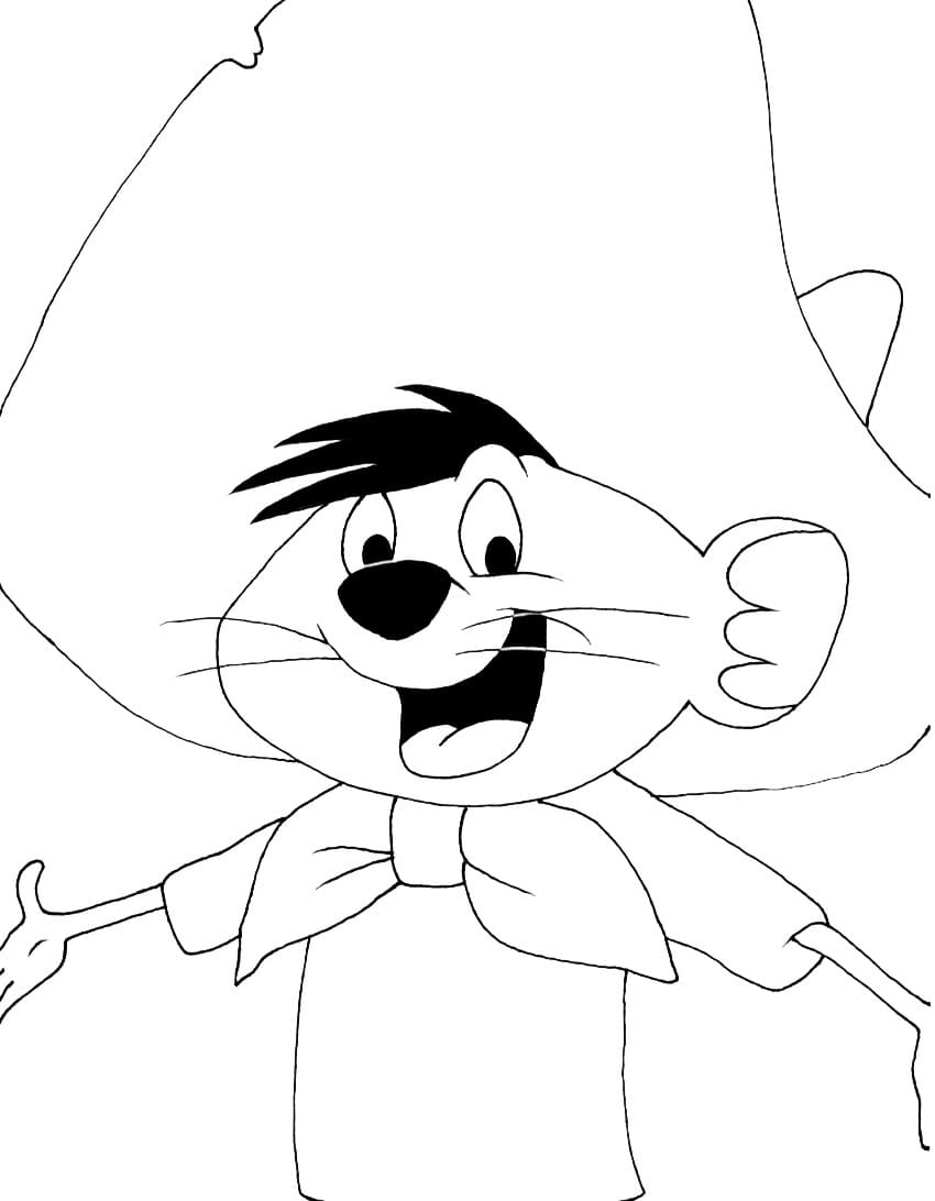 Speedy Gonzales Looney Tunes coloring page