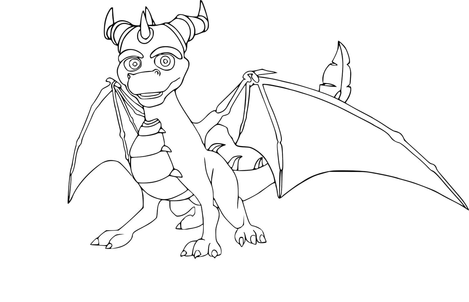Spyro Imprimable coloring page