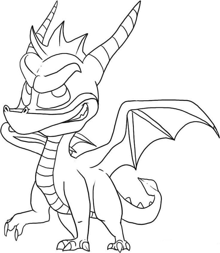 Coloriage Spyro le Dragon