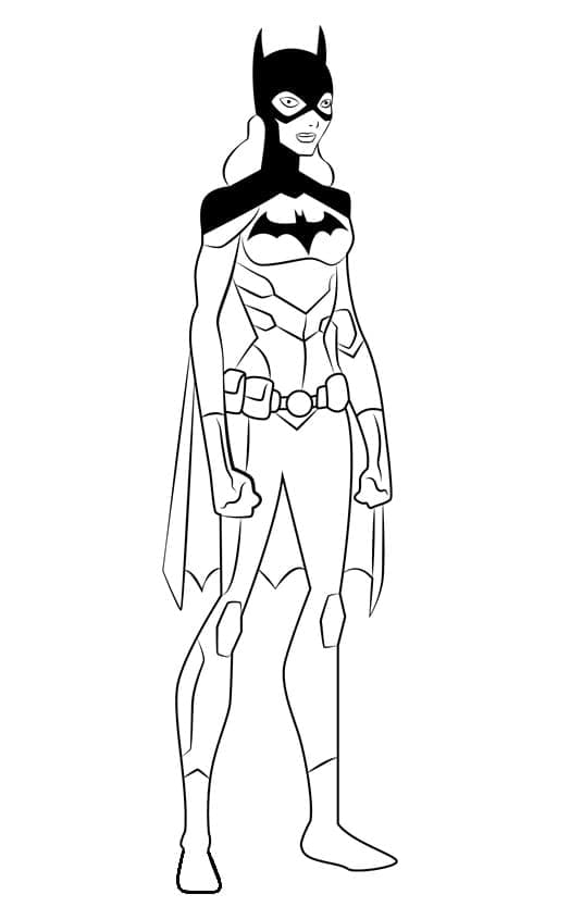 Super-héros Batgirl coloring page