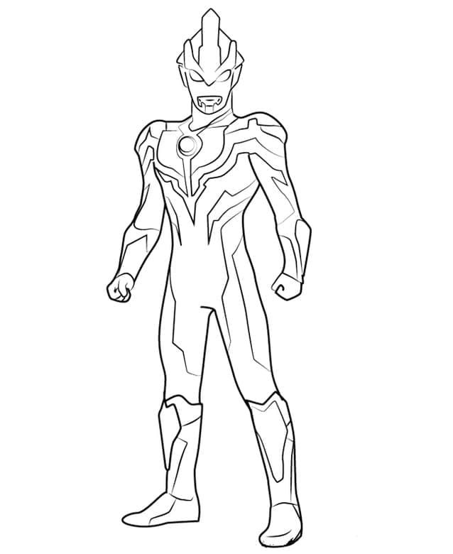 Super Ultraman coloring page