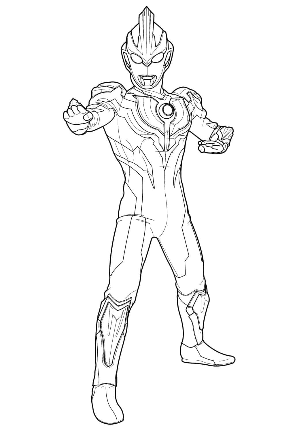 Ultraman 10 coloring page