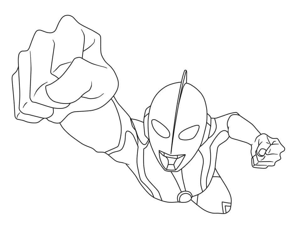 Ultraman 11 coloring page
