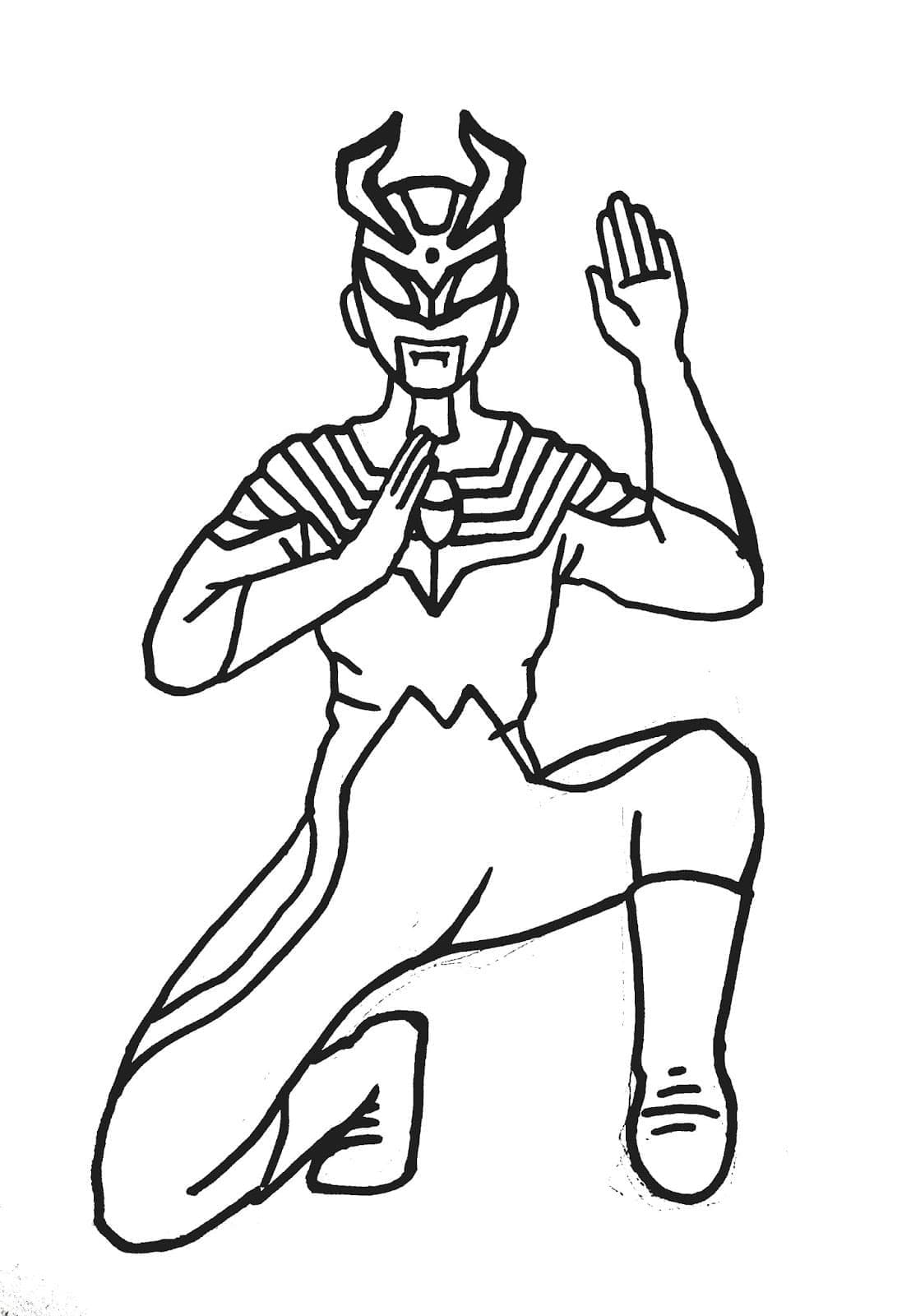Ultraman 13 coloring page