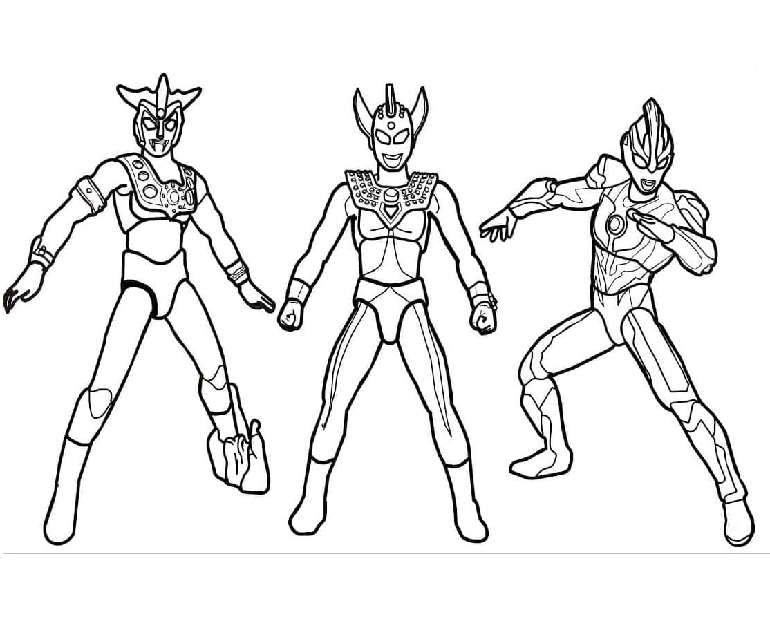 Ultraman 15 coloring page