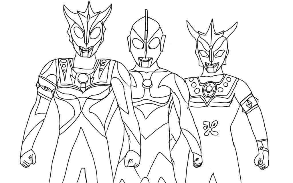 Ultraman 16 coloring page