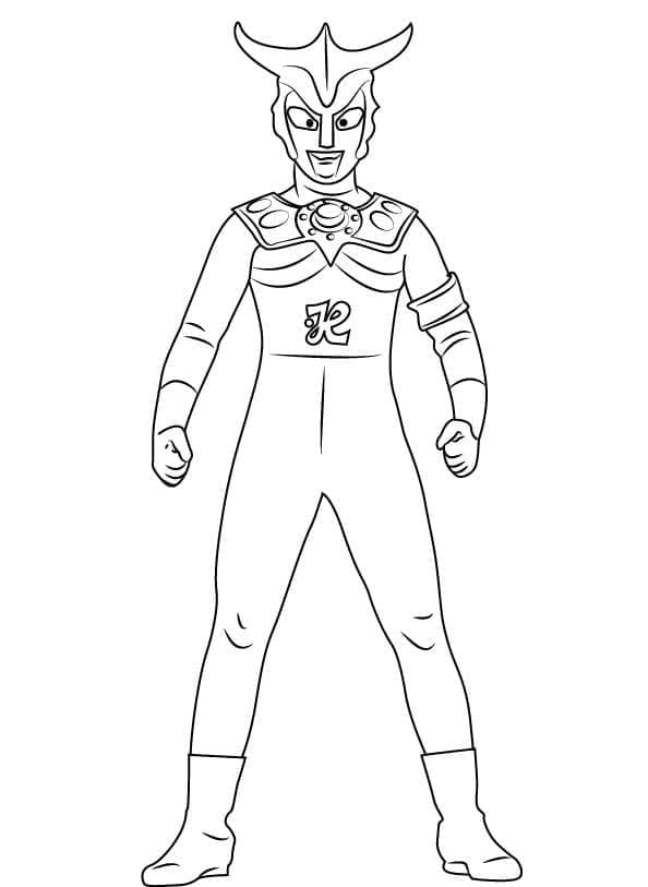 Ultraman 2 coloring page