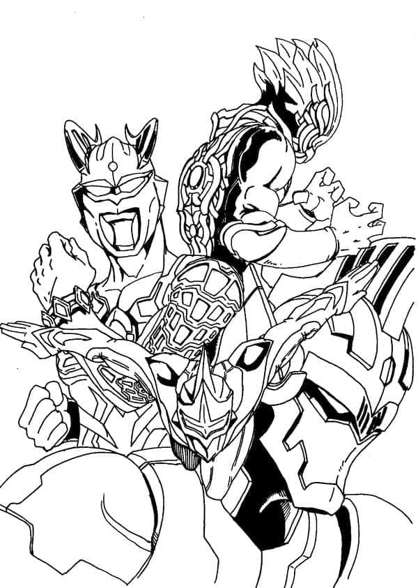 Ultraman 6 coloring page