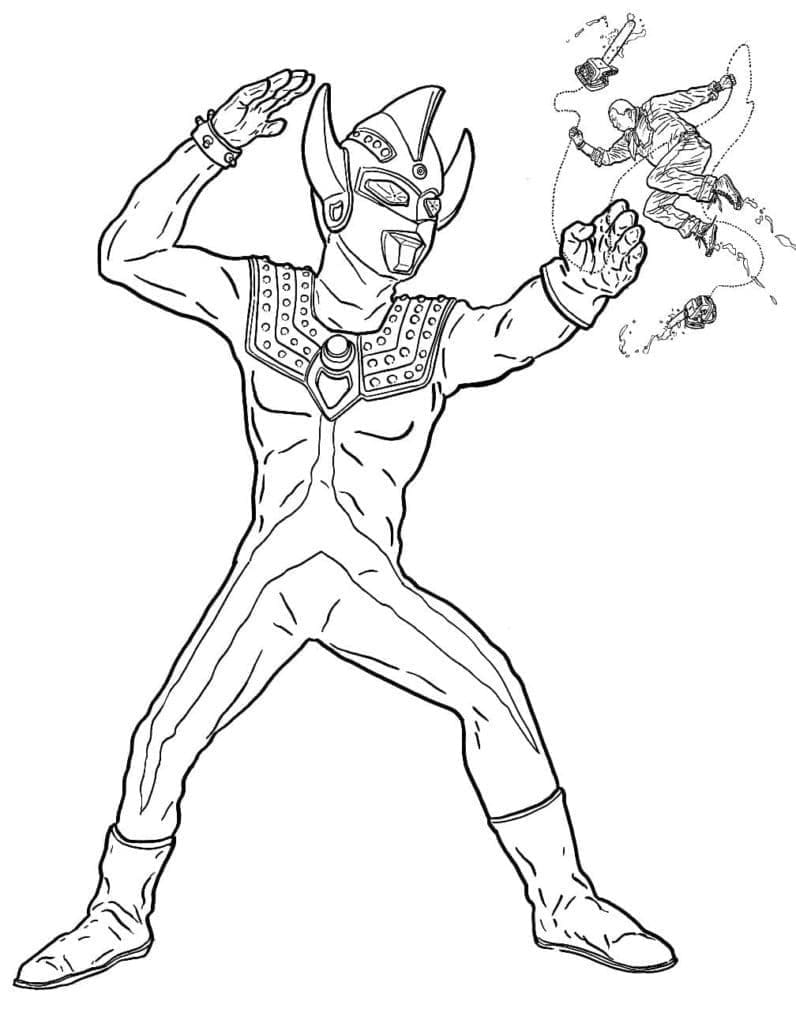 Ultraman Attaque coloring page