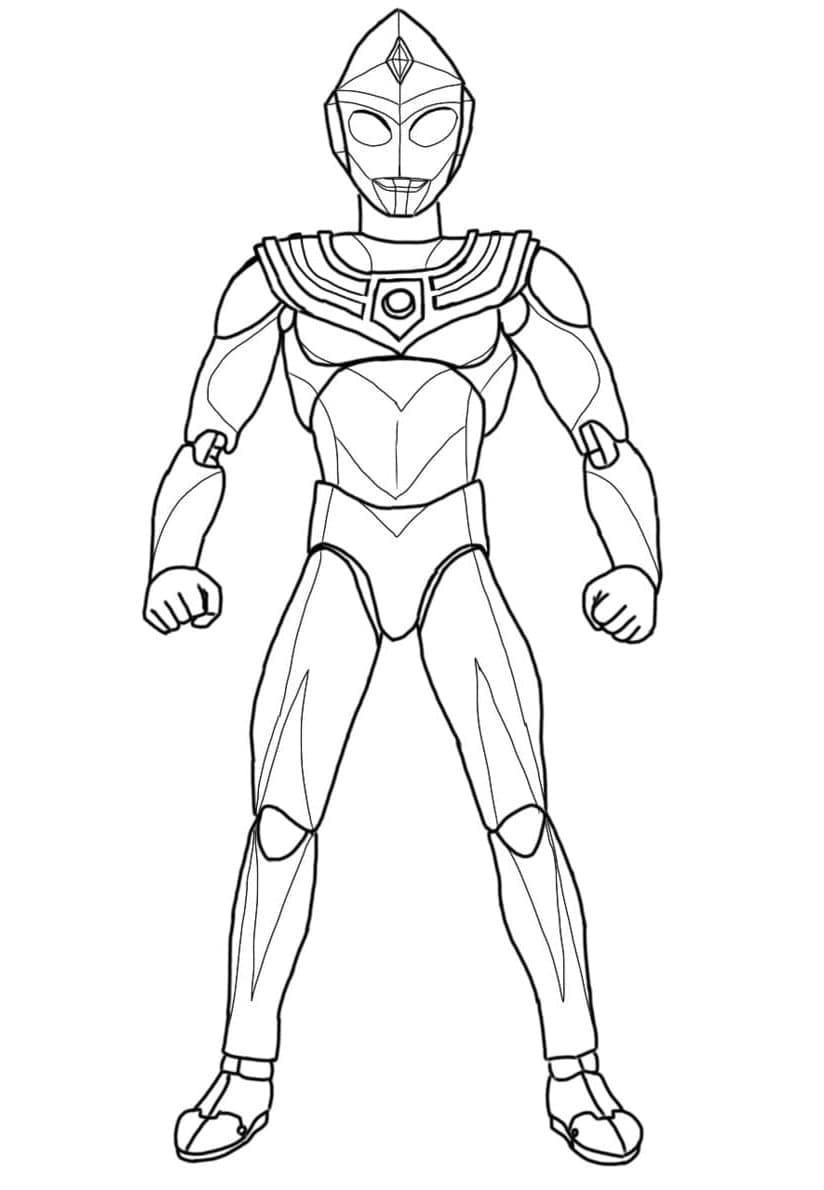 Ultraman Debout coloring page