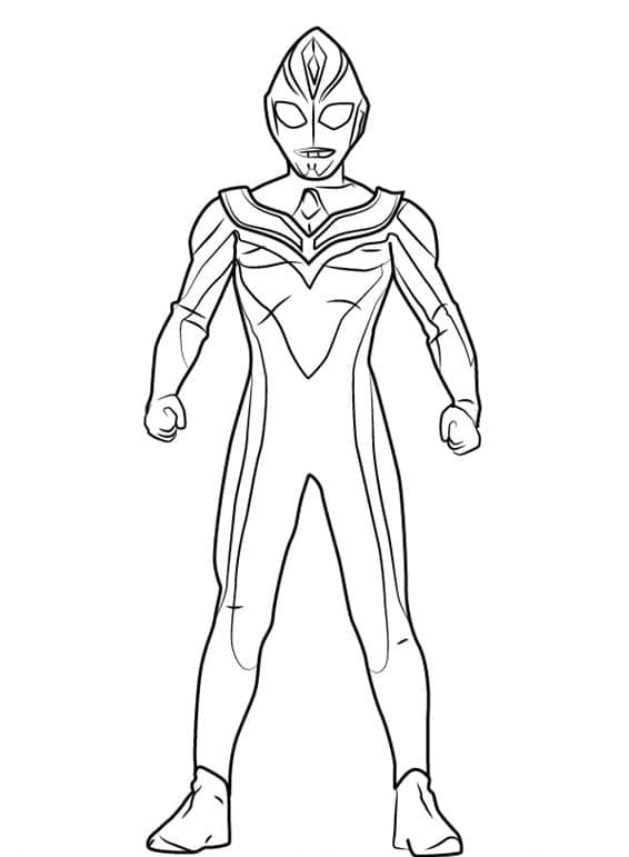 Ultraman Dyna coloring page