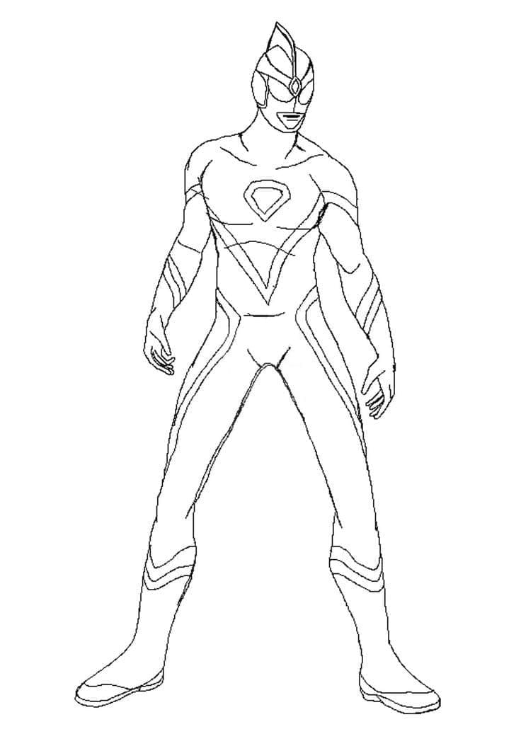 Ultraman Personnage coloring page