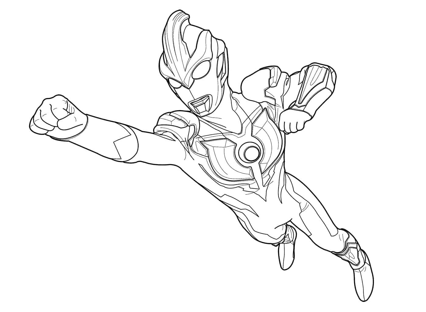 Ultraman Volant coloring page