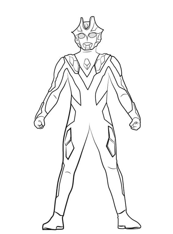 Ultraman Xenon coloring page