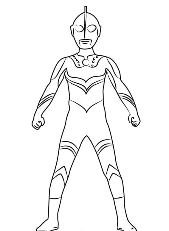 Ultraman Zoffy coloring page