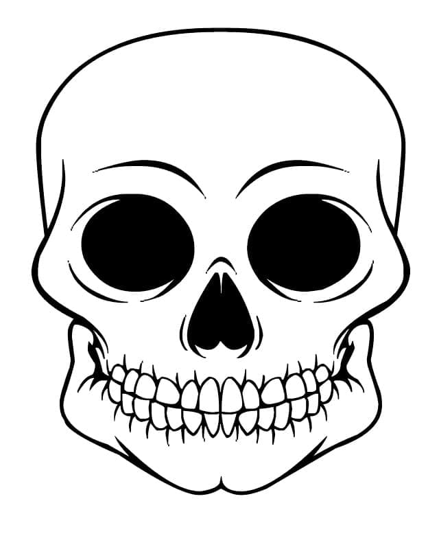Un Crâne Humain coloring page