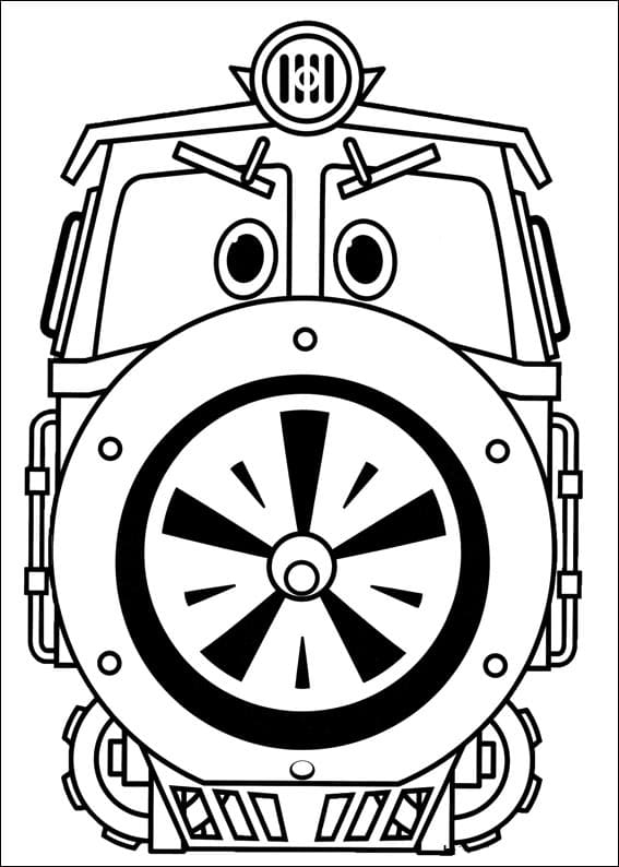 Victor de Robot Trains coloring page