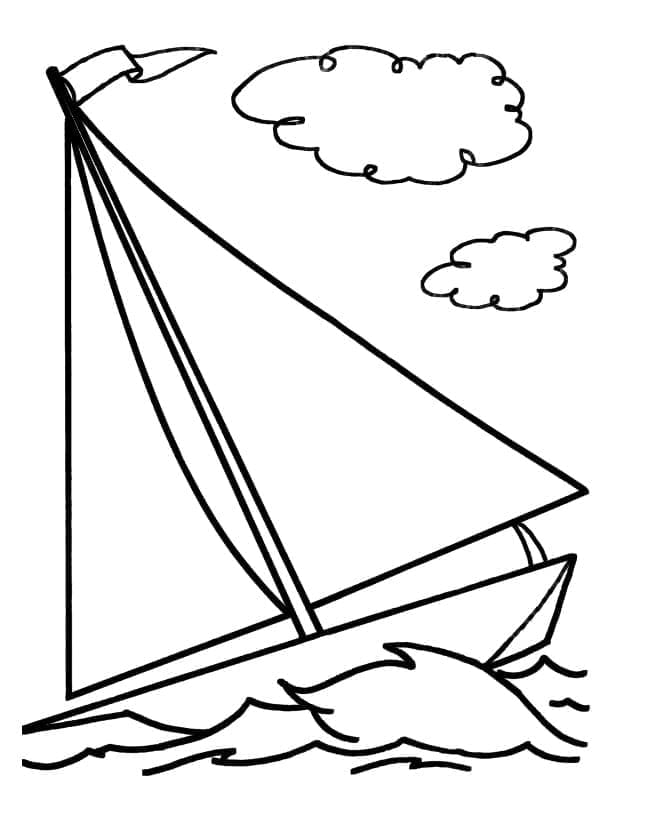 Voilier Normal coloring page