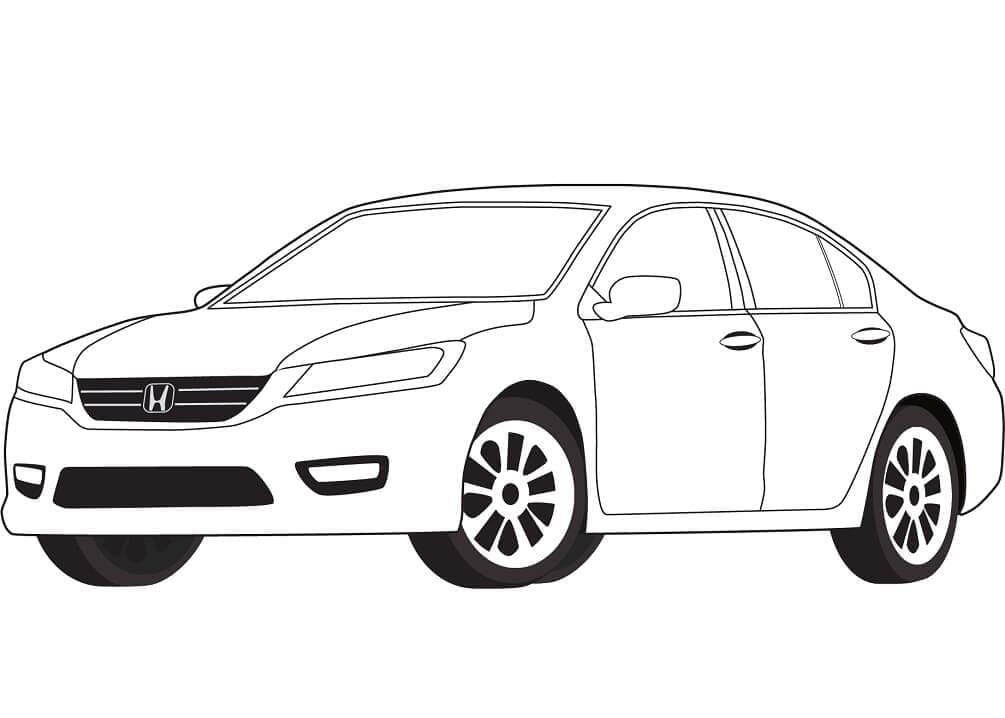 Voiture Honda Accord coloring page
